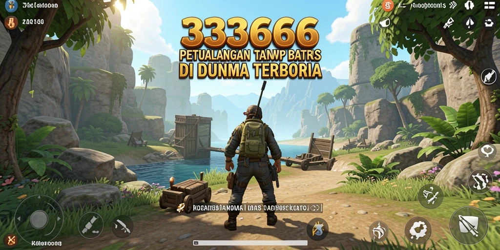 Tampilan gameplay seru di dunia terbuka 333666.