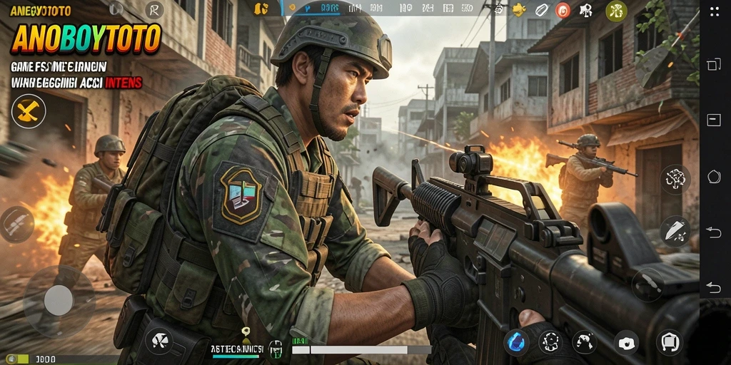 Screenshot ANOBOYTOTO menampilkan aksi tembak-menembak yang seru di dunia FPS.