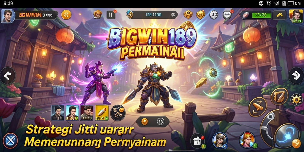 Tangkapan layar utama menunjukkan gameplay strategis yang mendebarkan.