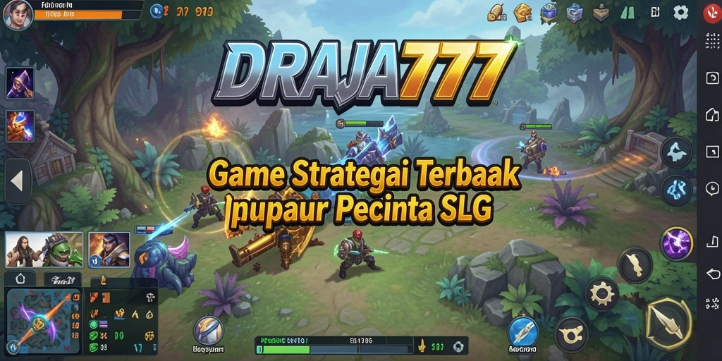 Screenshot gameplay DRAJA777 menampilkan pembangunan kerajaan yang menarik.