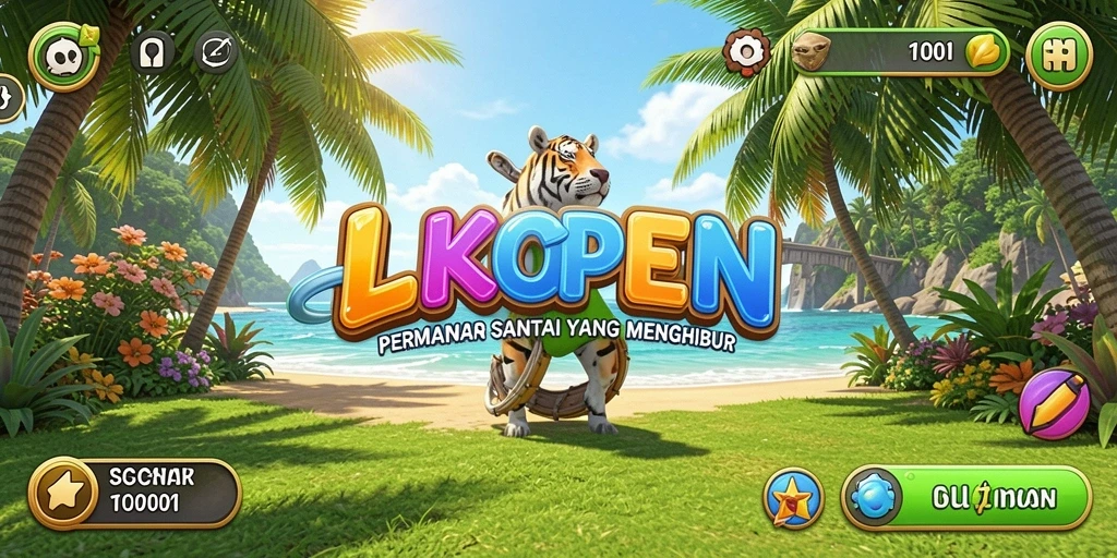 Tampilan gameplay LKOPEN yang menarik dan menghibur.