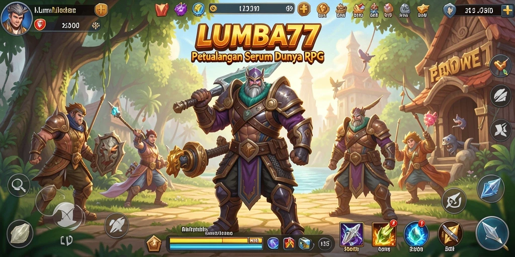 Tampilan gameplay RPG yang menantang di LUMBA77.