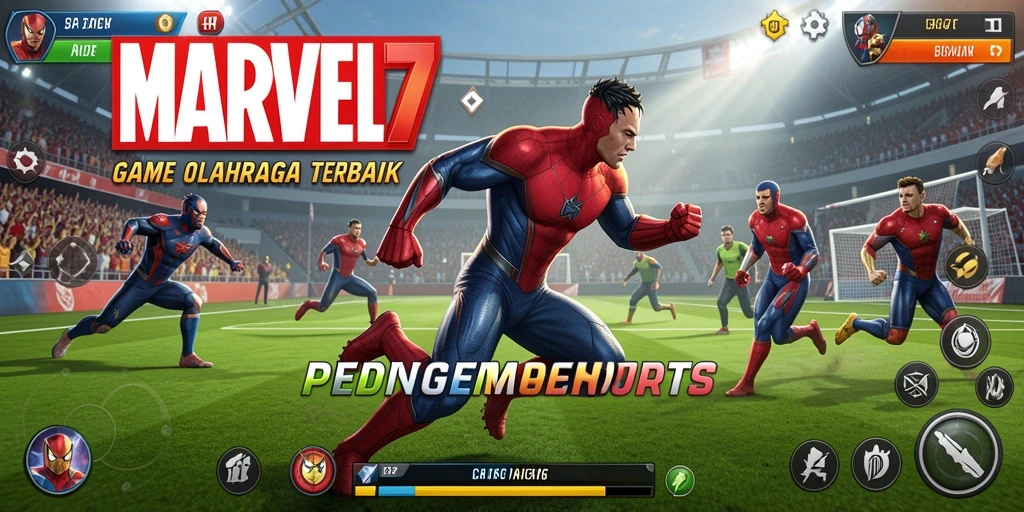 Screenshot memukau dari gameplay <strong>MARVEL77</strong> yang menampilkan aksi olahraga mendebarkan.