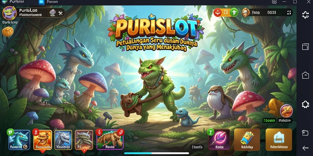 Gameplay penuh petualangan di dunia PURISLOT.