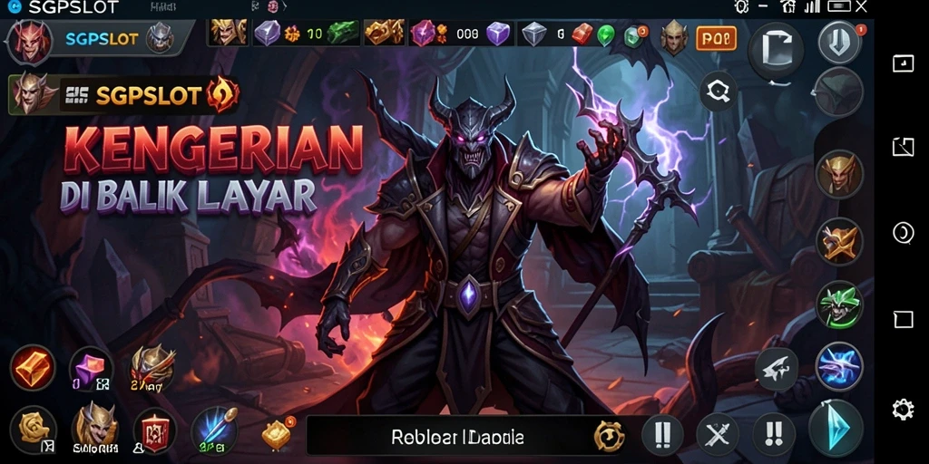 Tampilan gameplay SGPSLOT yang mencekam dan penuh aksi horror.