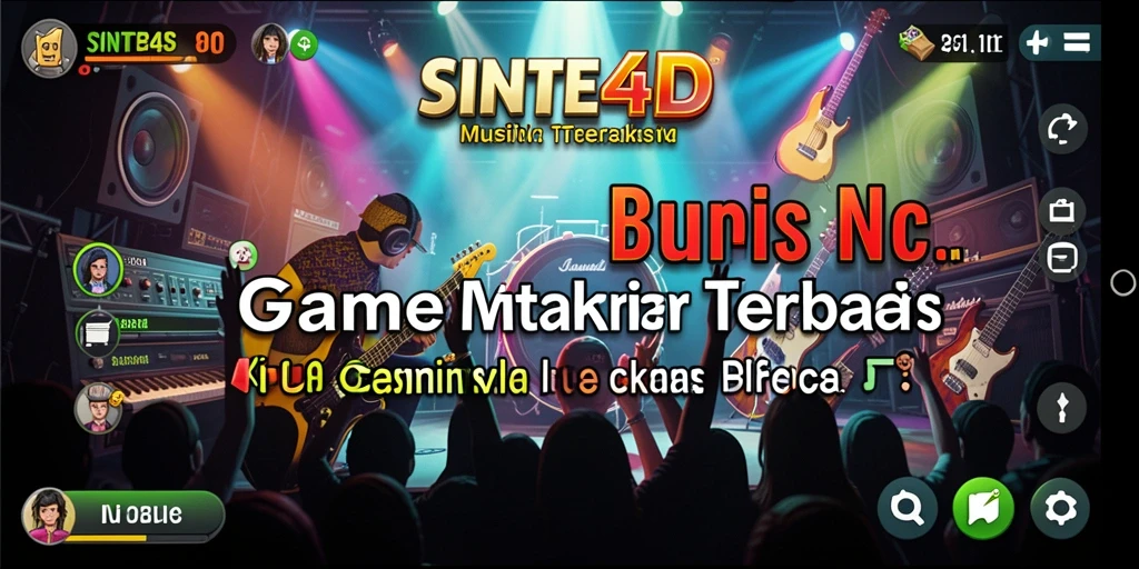 Tampilan gameplay penuh warna di SINTE4D yang menggoda.
